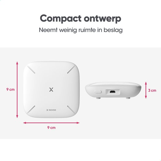 X-Sense Link+ Pro Bundel - 5 Slimme Rookmelders en Base Station - XS01 ...