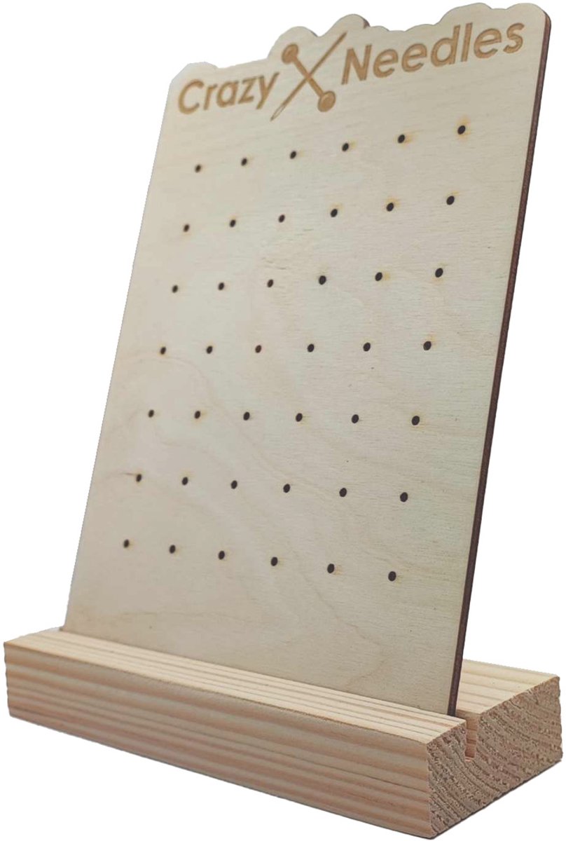 Crazy Needles - Houten Piercing Display - 42 Gaten - Voor Labrets & Staafjes