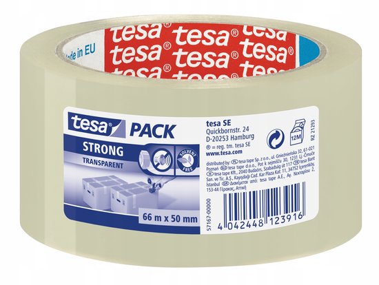 Tesa Verpakkingstape - 66 m x 50 mm