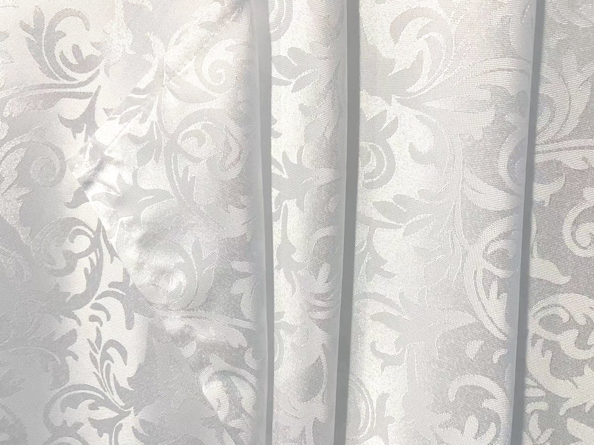 Meble od Nowa - Tafellaken - Jacquard - Wit - 140x240 cm