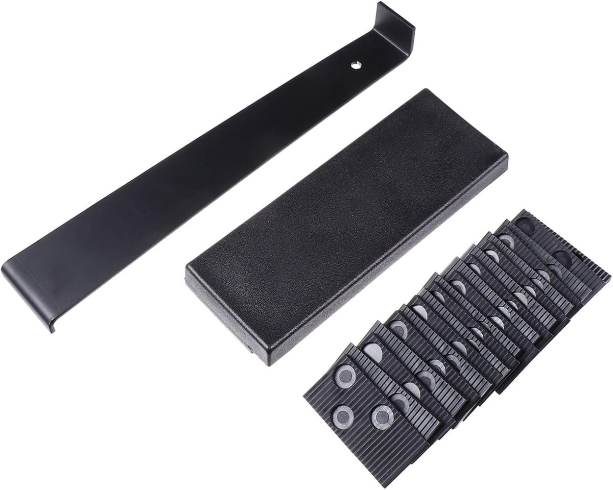 Vloerinstallatiegereedschap - Laminaat Legset - Vloeren Leggen - 22-delige Complete Kit - 26.5X4.5cm - Zwart