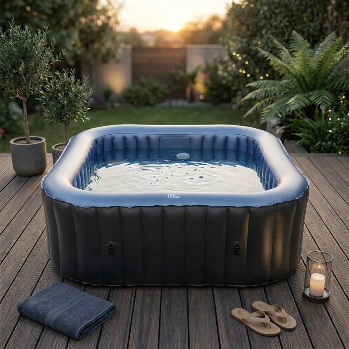 Mspa Tekapo bubbel massage jacuzzi - opblaasbaar - 6 - Mspa - €429,95