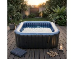 Opblaasbare jacuzzi met bubbel massage - Mspa Tekapo - opblaasbaar - 6 personen - 185 x 185 x 68 cm