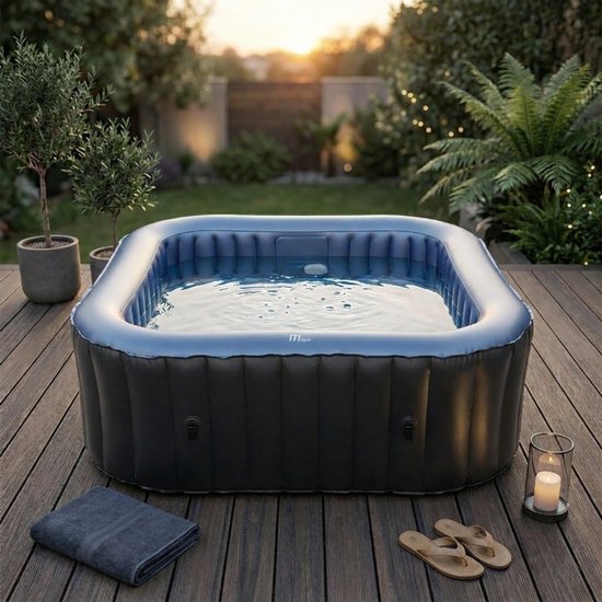Mspa Tekapo bubbel massage jacuzzi - opblaasbaar - 6 - Mspa - €429,95