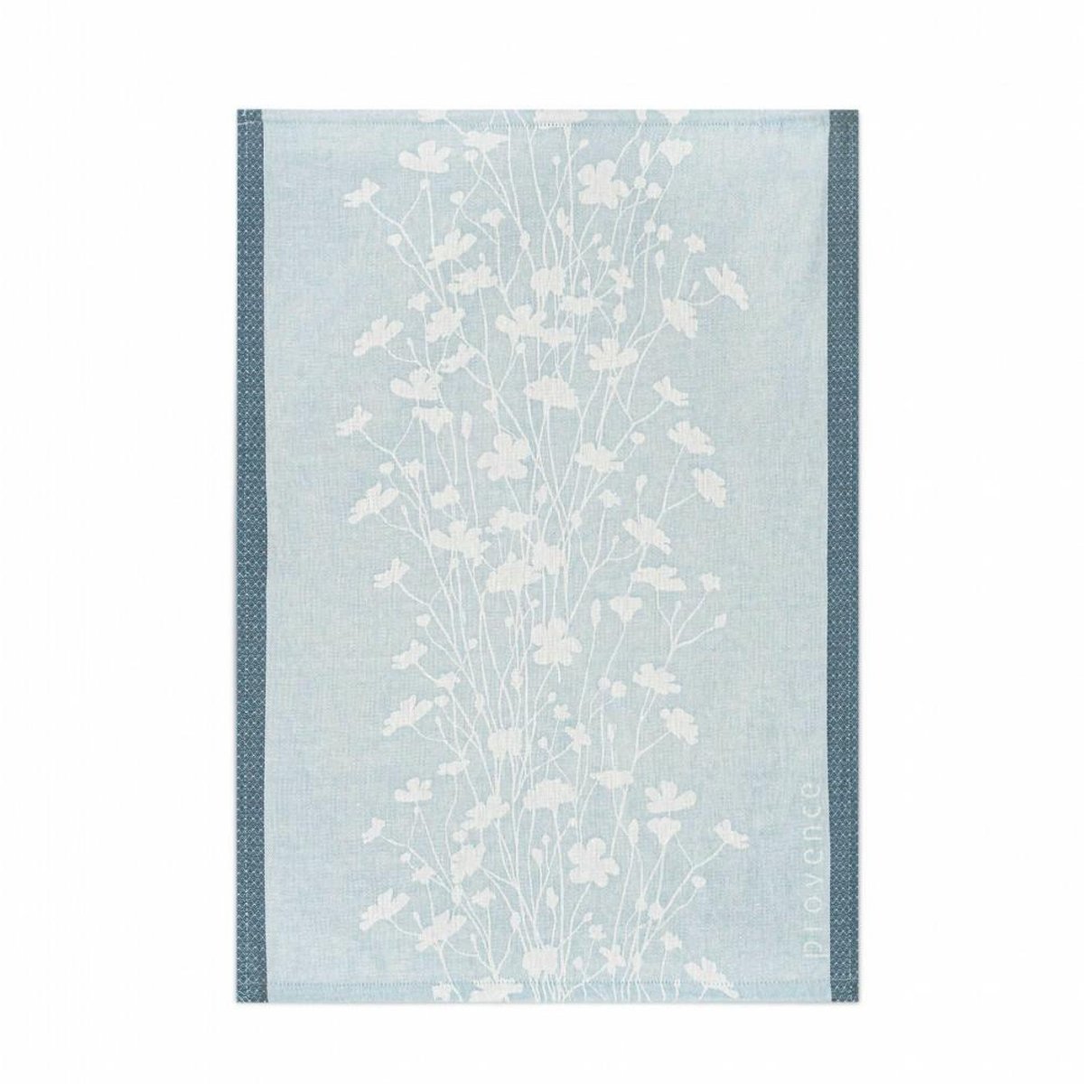 Zwoltex - Provence Serie - Natuurlijke Katoenen Keukenhanddoek - 50x70 cm - Blauw