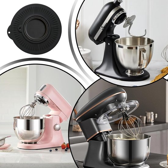 Mixer Spatbescherming - Mengkop Schild - Thuis Bakken - Geïntegreerd Bloemopvang - 234 cm Universeel - Zwart van Merkloos — afbeelding 5