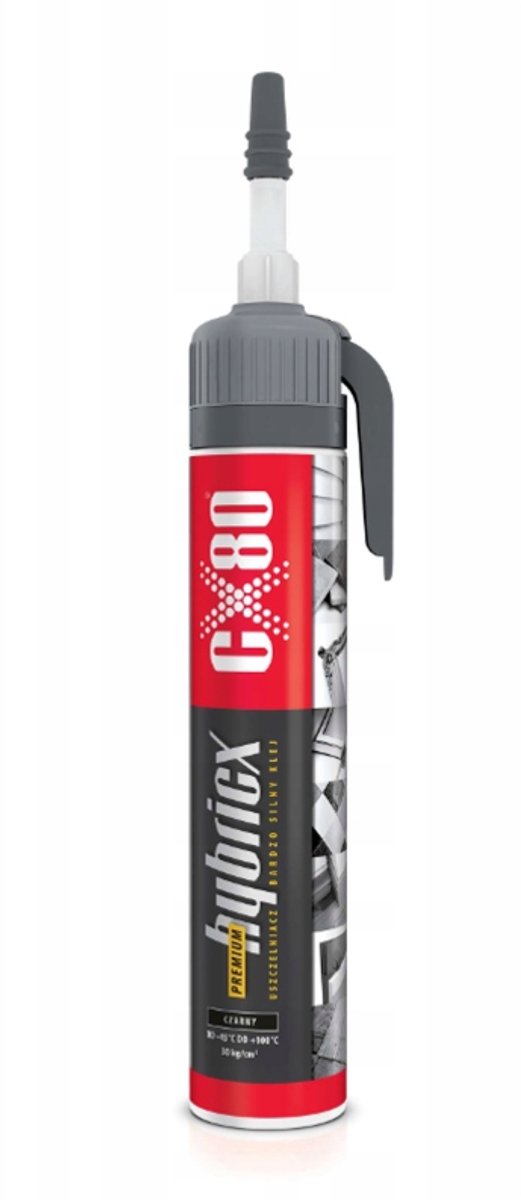 CX80 HYBRICX - Premium Hybride Lijm - Zwart - Hoge Sterkte