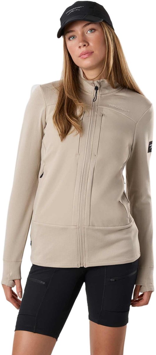 Swedemount Trondheim Wind Mid Layer – Winddichte fleece dames Beige