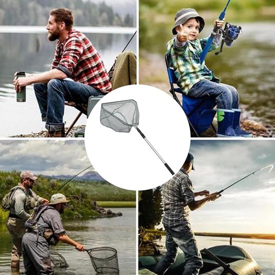Visnet Opvouwbaar - Vangnet Hengelsport - Outdoor Vissen - Telescopische Handgreep - 17 Meter — afbeelding 2
