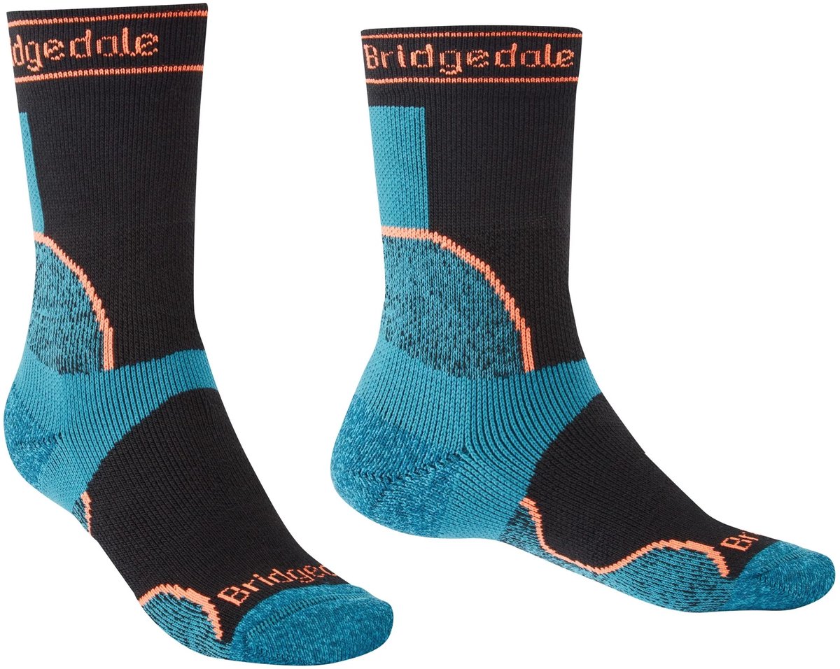 Bridgedale Trail Run - Sokken - Midweight T2 Merino Sport Crew - Dames - EUR 38-40 - Zwart