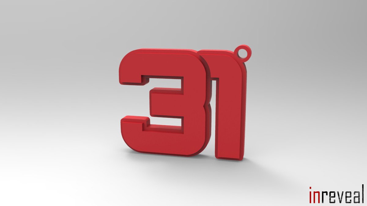Sleutelhanger F1 '31' Esteban Ocon (Formule 1) - 41x36x5 mm - Rood