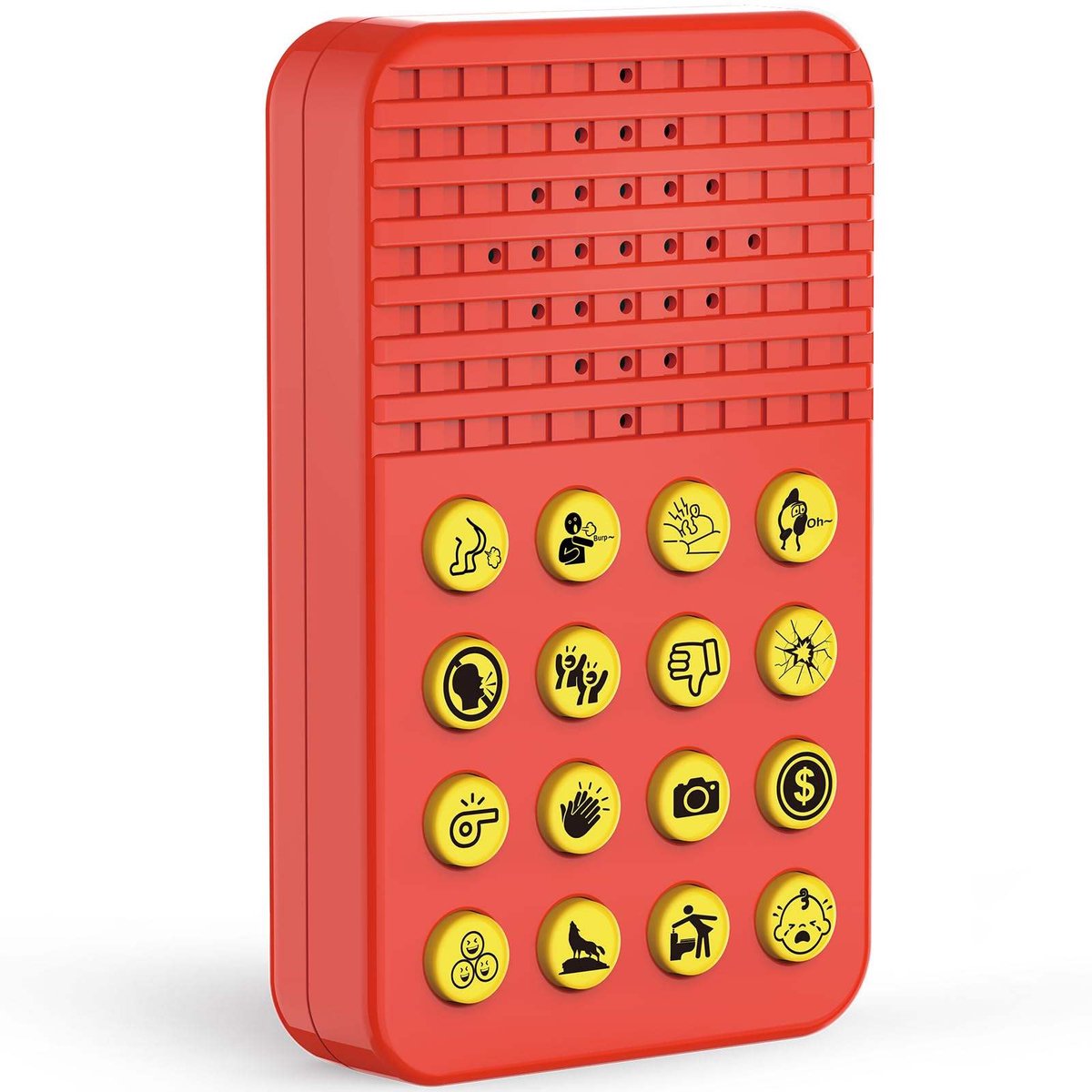 Fun geluid effecten machine - Sound Machine met 16 Geluiden - Paasmandvullers - Geluidenmachine - Fopartikelen voor Volwassenen & Kinderen - Grappig Cadeau voor Kantoor & Feestjes - Fart Machine - Rood