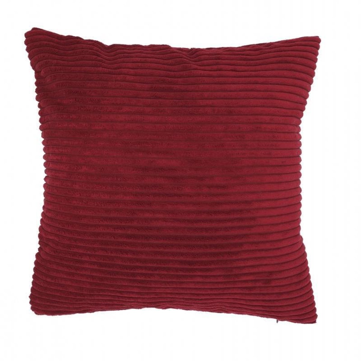 Corduroy kussenhoes donkerrood | Ribfluweel | 45 x 45 cm | 100% polyester | Exclusief binnenkussen