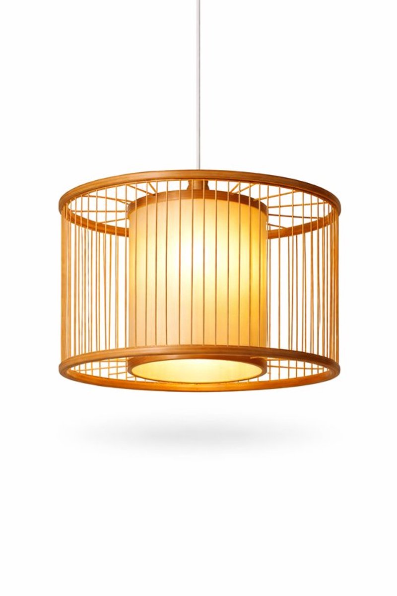 Bamboe Hanglamp – Japandi – Licht naturel – Handgemaakt – Ø30 & Ø40 cm – M- E27