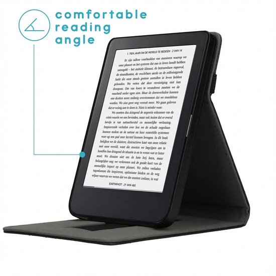 Hoesje geschikt voor Kobo Clara 2E E-reader - iMoshion Stand Flipcase - Ook geschikt voor Tolino Shine 4 - Donkerblauw van iMoshion — afbeelding 2