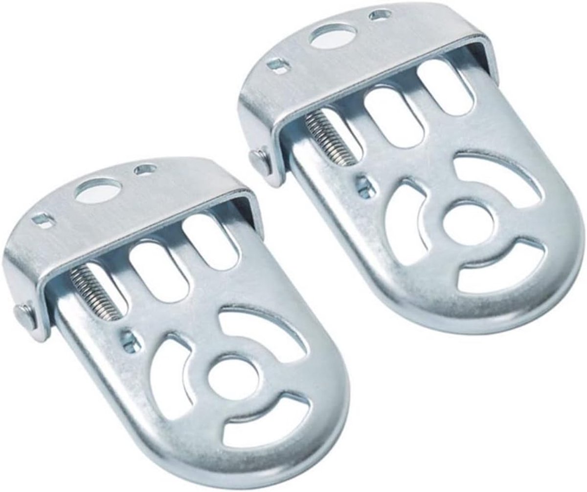 Fiets Pedaal Set - Voetsteun Achter - Veilig Fietsen - Antislip Ontwerp - Opvouwbaar - Zilver