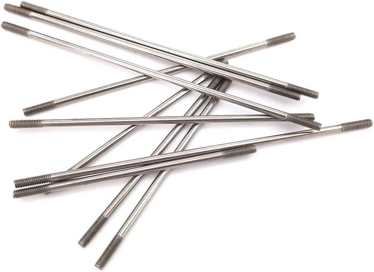 Trekstang Set - Verbindingsstaven - Modelbouw - Roestvrij Staal - M2 x 200mm