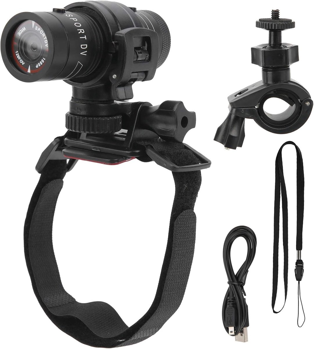Fiets Camera - Helm Recorder - Motor Rit - 120 Graden Lens - 18x13x6 cm - Zwart