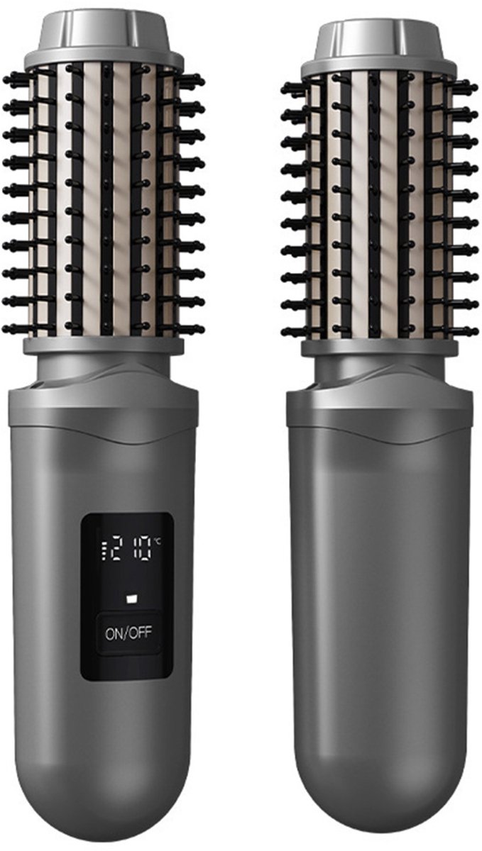 Multistyler - Haarborstel - Krulborstel - Heated Haarborstel - Hot Brush - Oplaadbaar - 2000 mAh - Grijs