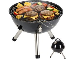 Lomera Kogelbarbecue - Houtskoolbarbecue - Houtskool BBQ - Kogel BBQ - Ronde Barbecue - Ronde BBQ - Barbecue met Deksel - Kogelbarbecue met Deksel - Mini Kogelbarbecue - Kleine Kogelbarbecue