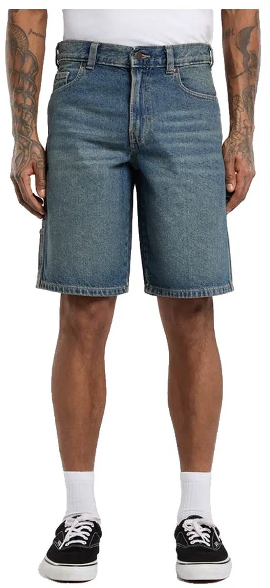 Dickies 993 11´´ Carpenter Korte Jeans 28 Man Blauw