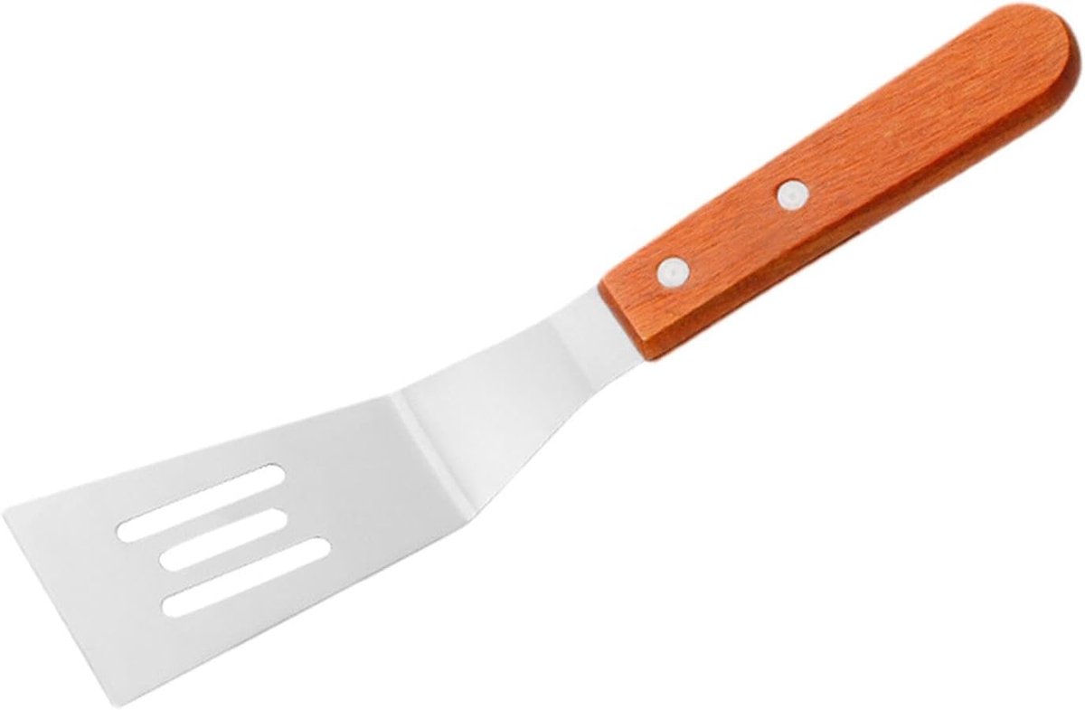 Koekjesspatel - Metalen spatel - Koekjes bakken - Scherpe rand - 26 x 6 cm - Zilver