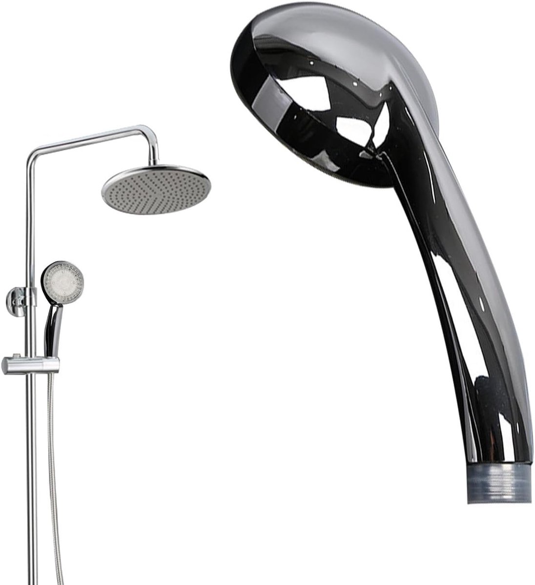 Verlichte Douchekop - Regendouche Mondstuk - Ontspannend Douchen - Zeven Kleuren - 24cm Le