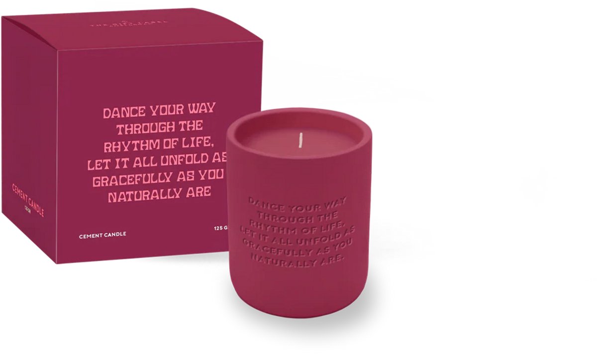 The Gift Label Cemented Candle 170gr - STUDIO - Dance Your Way Geurkaars