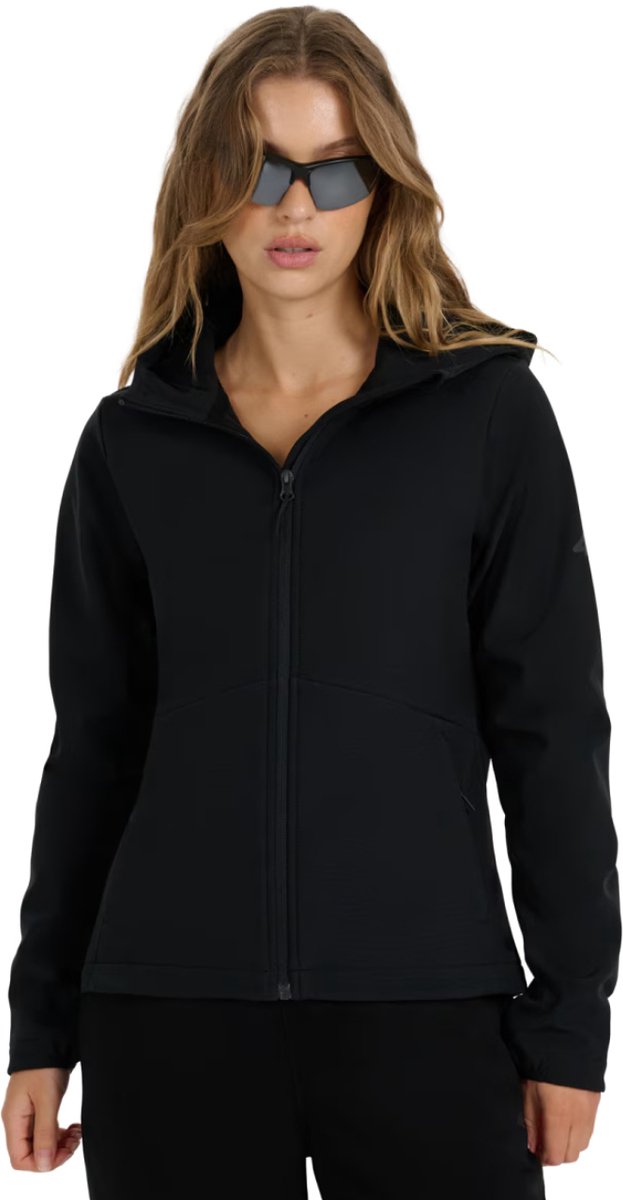 4F Jas Dames softshell Zwart - Maat S