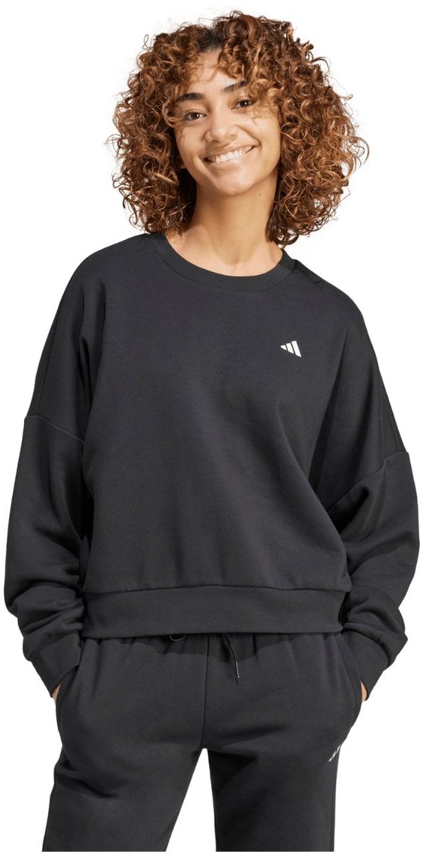 adidas Sweater Dames Essentials Small Logo Zwart