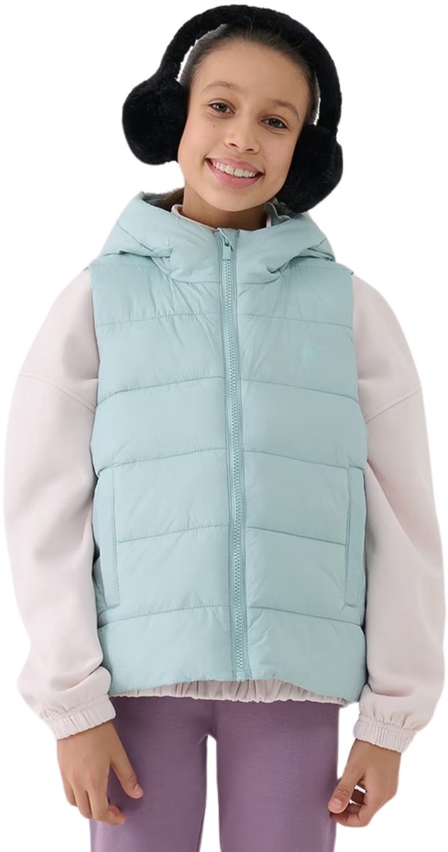 4F Vest Meisjes Mintgroen - Maat 164cm
