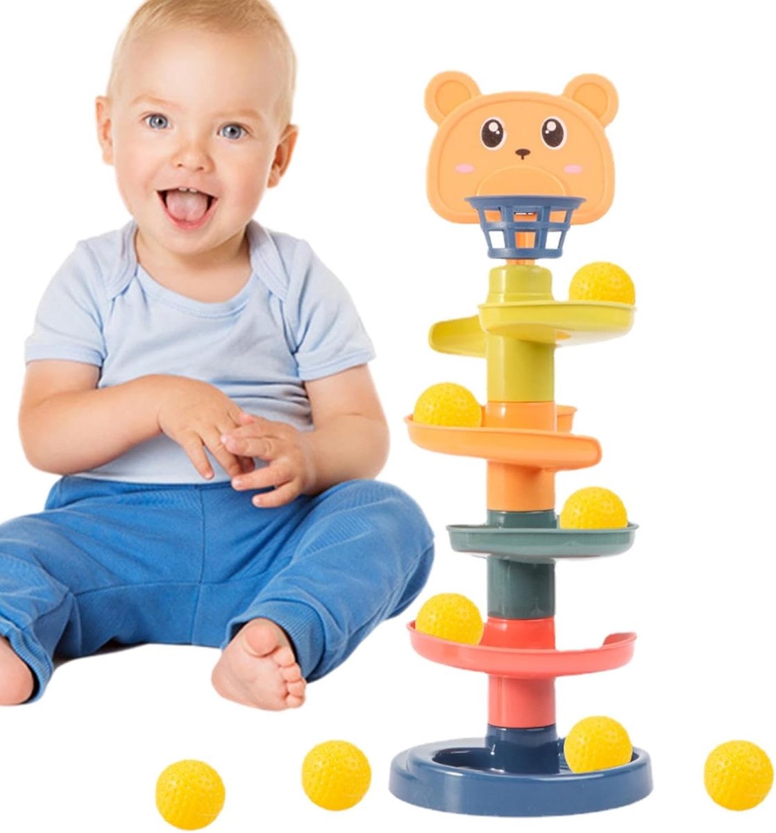 Knikkerbaan Speelgoed - Ball Drop Toy - Kinderen Leren Spelen - Meerdere Lagen Opties - 3 tot 7 Lagen