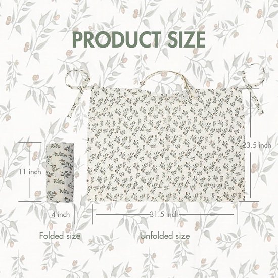 Muslin voedingshoes voor baby's die borstvoeding geven - Borstvoedingshoezen voor vrouwen, ademende mousseline privacy voedingshoezen, met verstelbare hoepel (Liefde) van Merkloos — afbeelding 4