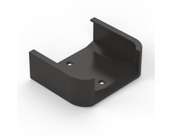 Wandhouder geschikt voor Apple TV 4K (3e generatie, model 2022/2024) – Strakke Wall Mount, 93×93×31 mm - Zwart