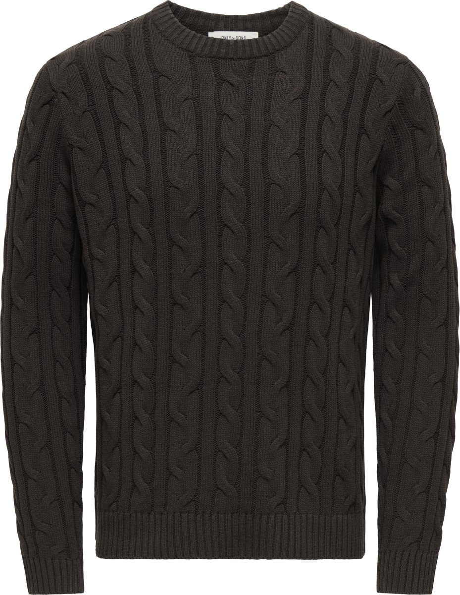 ONLY&SONS - ONSKIM LS CABEL CREW REG - Heren - Gebreide truien