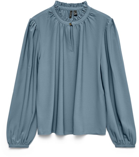 Chemisier Vero Moda Vmani LS à volants Wvn Ga 10334521 Stormy Weather Femme Taille - S