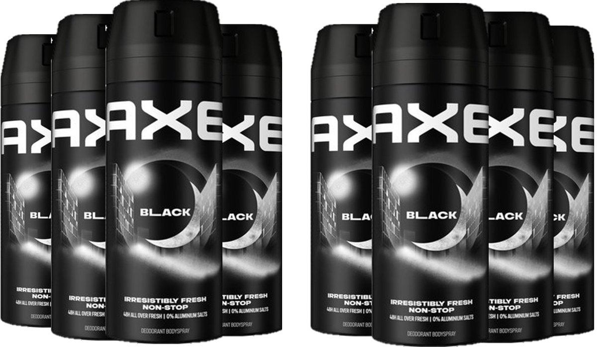 AXE Deo Spray - BLACK - 8 stuks - Voordeelverpakking