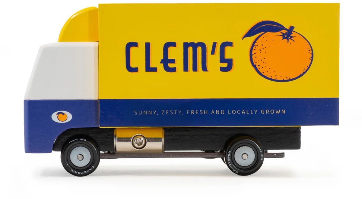 Candylab speelgoedauto Clem's Truck - kleurrijke Candycar World truck.