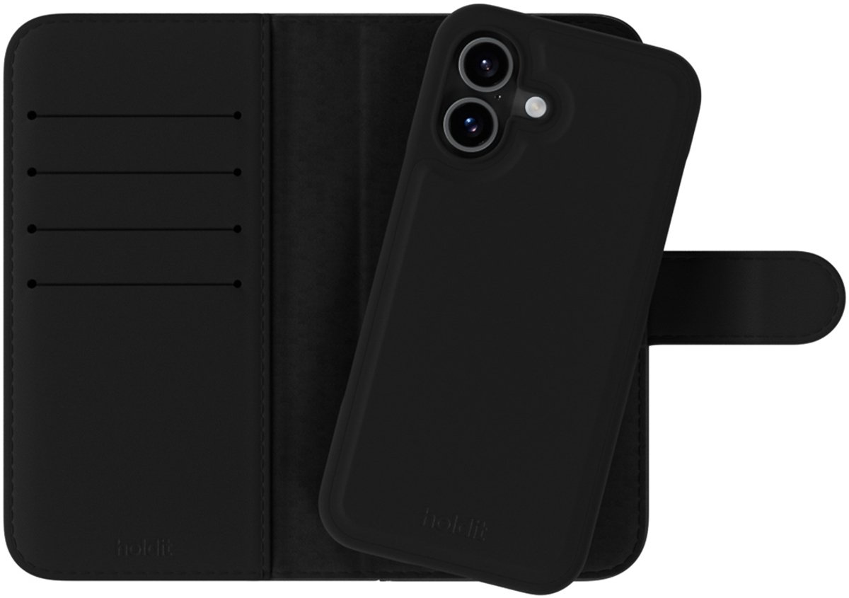 Holdit Wallet Case Magnet Plus geschikt voor Apple iPhone 17 - Zwart