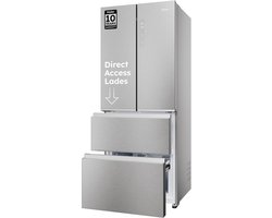 Haier HFR3718DNMM - Koel-vriescombinatie - 402L - Total No Frost - Direct Access lades - 99% Air Surround - Energieklasse D - 10 Jaar Garantie op onderdelen