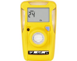 Honeywell BW Clip – Gasdetector voor O2 Zuurstof – Alarmen 19.5 & 23.5 % VOL