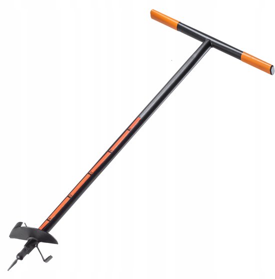 KADAX Handboor, grondboor van metaal, grondboor met dwarsgreep, spiraalboor voor tuin, paalboor, plantenboor, bloembollenboor, paalboor (150 mm) van Merkloos	 — afbeelding 2