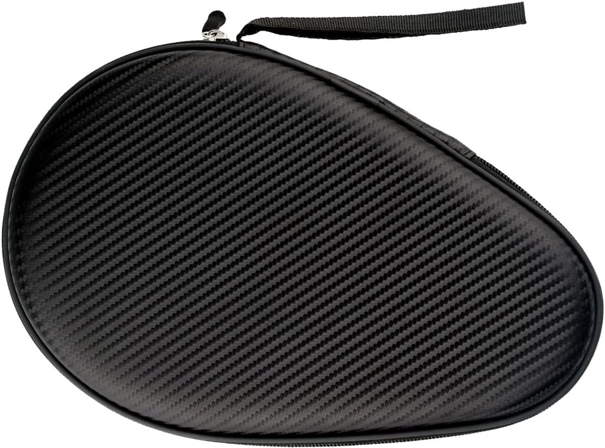 Daity 1 stuk - Tafeltennis racket opbergtas - draagbare opbergtas - geschikt voor 2 rackets - beschermende tafeltennis rackethoes - geschikt voor tafeltennisliefhebbers - anti-val en duurzaam cadeau (Zwart，28*18*4cm)