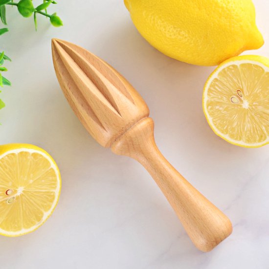 1stuk - Sapcentrifuge - Onbehandeld massief hout - Handmatige sapcentrifuge - Geschikt voor bakken en koken, keukenaccessoires - Milieuvriendelijk ontwerp van Merkloos — afbeelding 5