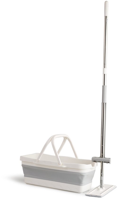 Umuzi Cleaning Zelfreinigende dweilset - incl opvouwbare emmer - 4 moppen