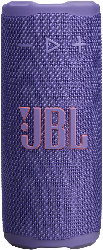Draagbare Bluetooth speaker JBL Grip paars, waterdicht IP68, 14 uur afspeeltijd, draadloos, stevig en compact