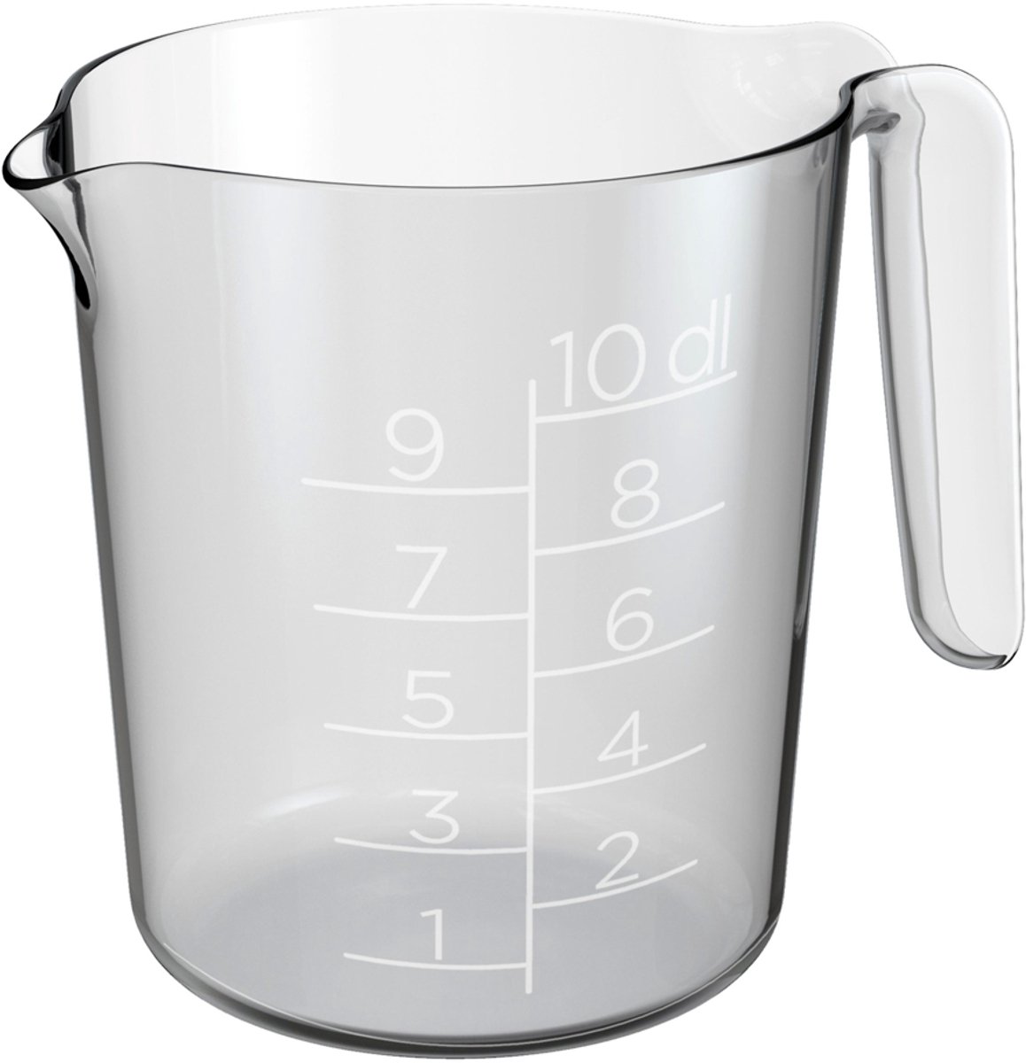 GastroMax maatbeker, 1,0 liter, transparant