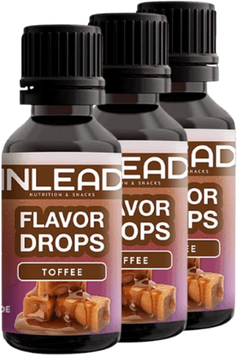 Inlead | Flavor Drops | Toffee | 3 stuks | 3 x 30 ml