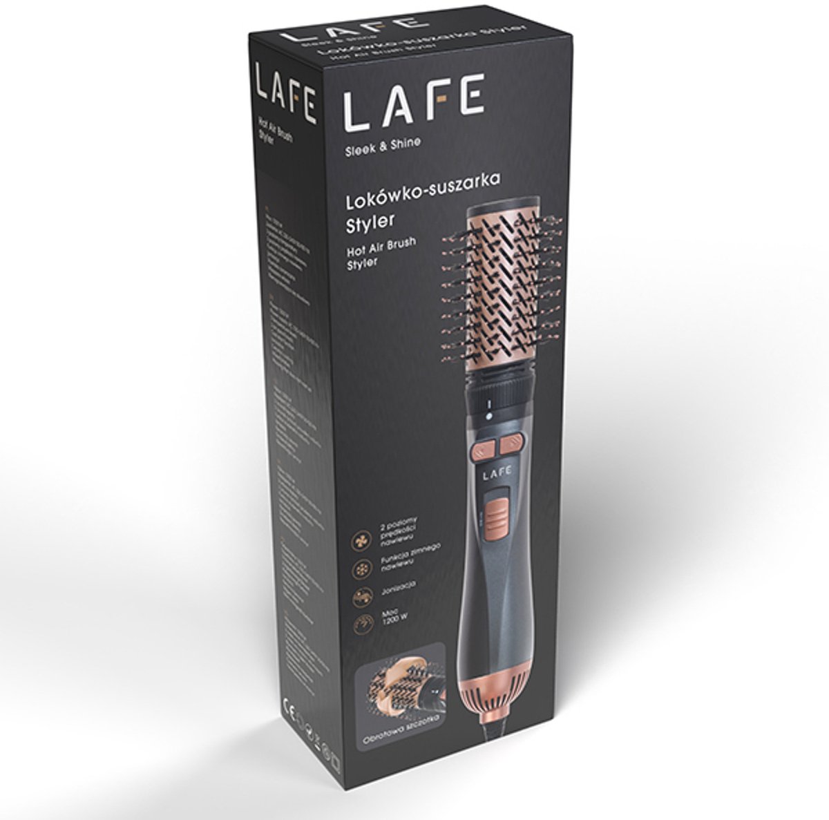 LAFE Sleek and Shine Roterende Krultang met Ionisatie 1200W - afbeelding 3