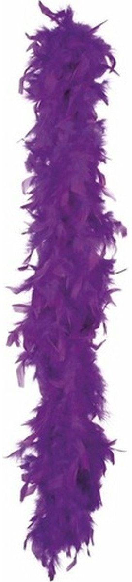 Boland Kerst boa - veren - paars - 180 cm - 80 gram - kerstboomversiering - kerstslinger - kerstboa